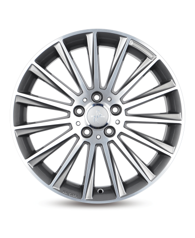 KESKIN KT18 Turbo PALLADIUM FRONT POLISH 7x17 5/112 ET38 Alésage 66,6