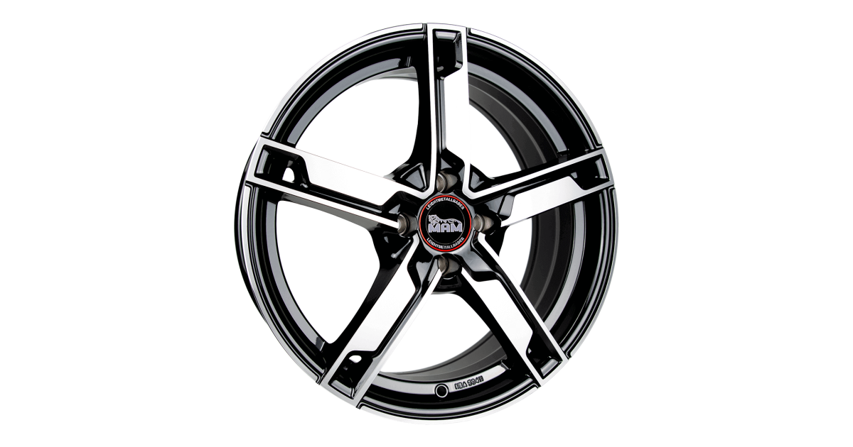 MAM W4 BLACK FRONT POLISH 6,5x16 4/108 ET20  ,Alésage 65,1