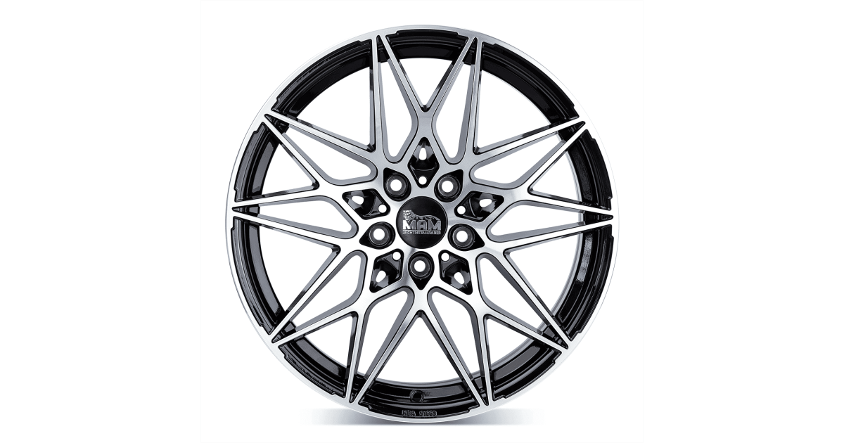 MAM B2 BLACK FRONT POLISH 8,5x19 5/120 ET35 Alésage 72,6