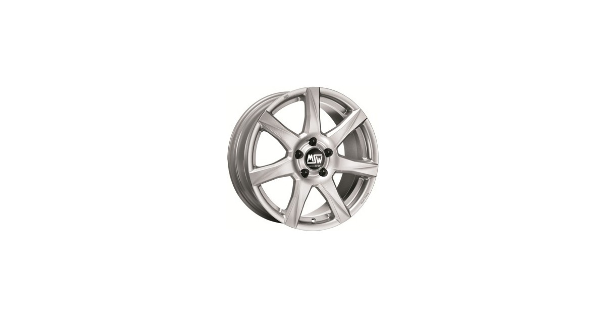 Jante ALU, MSW 77/SI/45 FULL SILVER, 6X15 5/112 ET45, Alésage 57.10