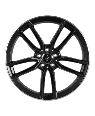 KESKIN KT21 Elegance MATT BLACK LIP POLISH 8x18 5/112 ET45 Alésage 66,6