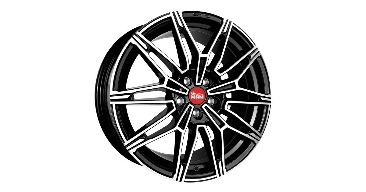 MAM B3 BLACK FRONT POLISH 8,5x19 5/112 ET45 Alésage 66,6