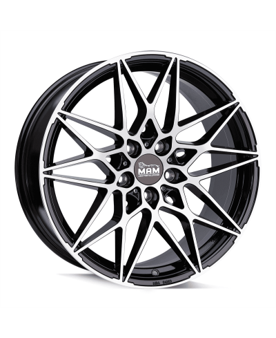 MAM B2 BLACK FRONT POLISH 8,5x19 5/112 ET45 Alésage 72,6