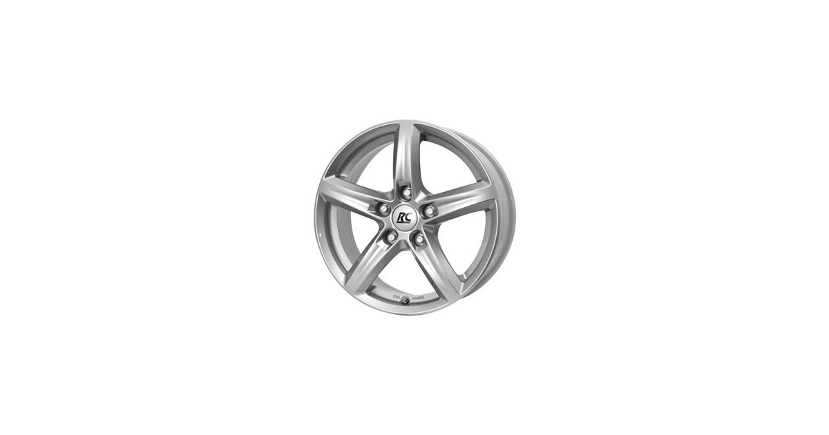 Jante ALU, RC-Design RC24/KS/ET44 kristallsilber lackiert, 7.50X17 5/108 ET44, Alésage 65.10