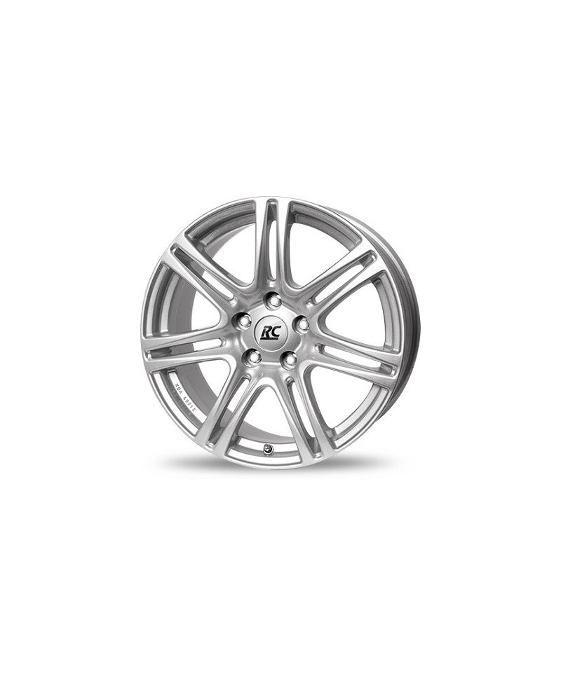 Jante ALU, RC-Design RC28/KS/ET55 kristallsilber lackiert, 7.50X17 5/108 ET55, Alésage 63.40