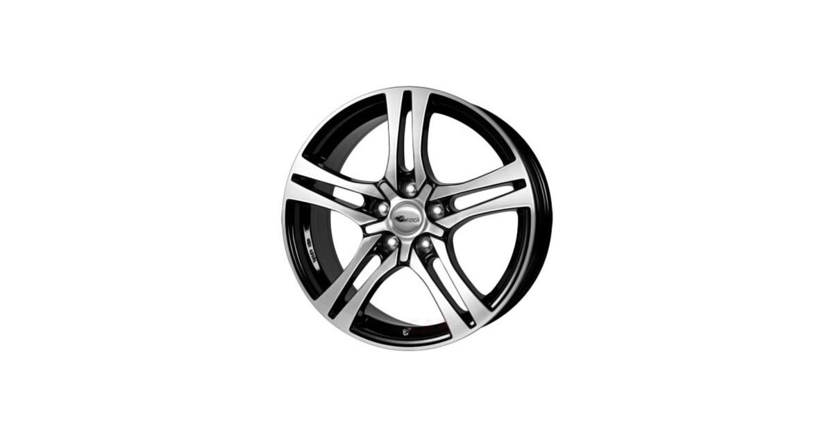 Jante ALU, RC-Design RC26/SGVP/ET52 schwarz front-poliert, 7.50X18 5/112 ET52, Alésage 66.60