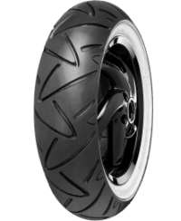 Pneu scooter,  Continental ContiTwist WW front/rear 120/70-12 58P TL white wall