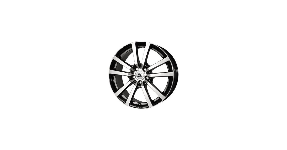 Jante ALU, RC-Design RC25/SFP/ET40 schwarz front-poliert, 7.50X17 5/118 ET40, Alésage 71.10