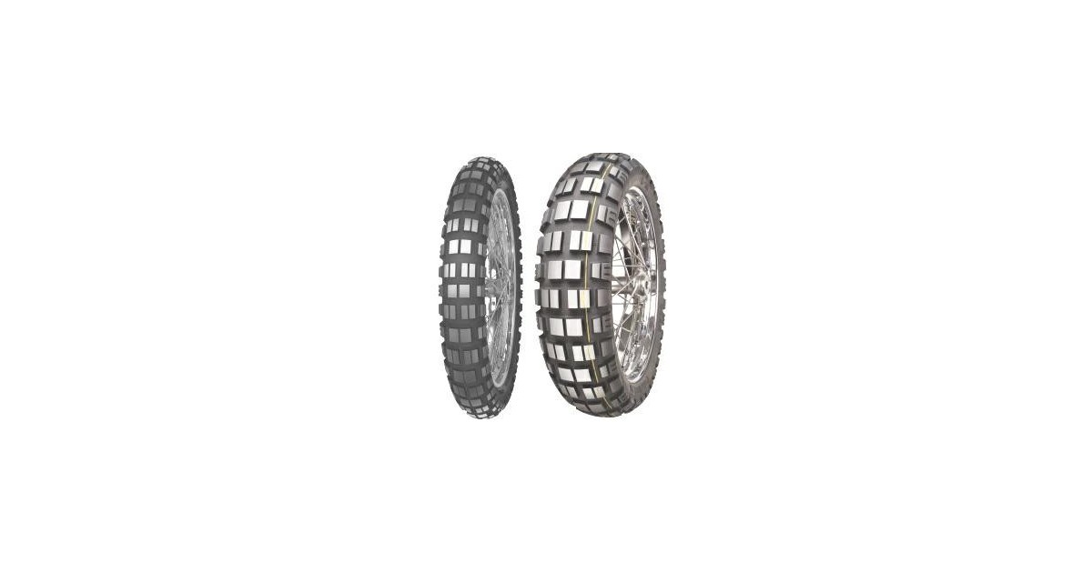 Pneu moto,  Mitas E-10 DAKAR M+S Yellow front  110/80B19 59T TL