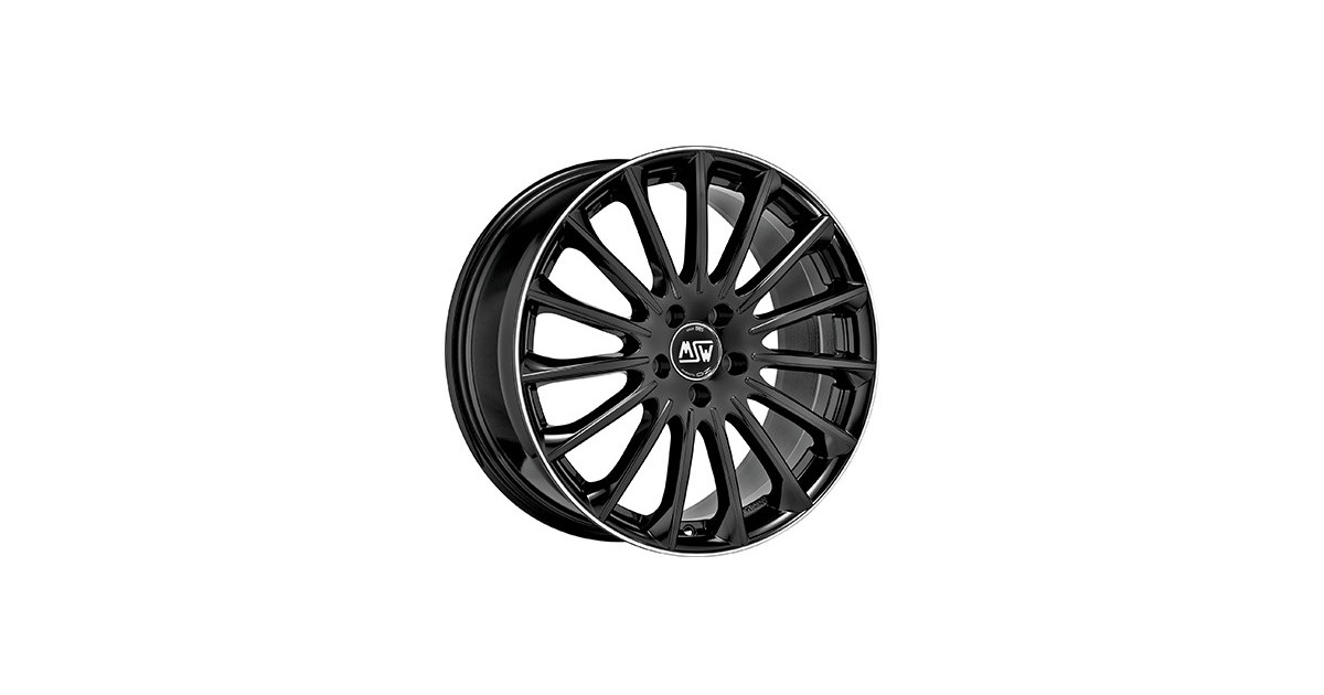 Jante ALU, MSW 30/GBDL/ET33 GLOSS BLACK DIAM.LIP, 7.50X18 5/112 ET33, Alésage 73.10