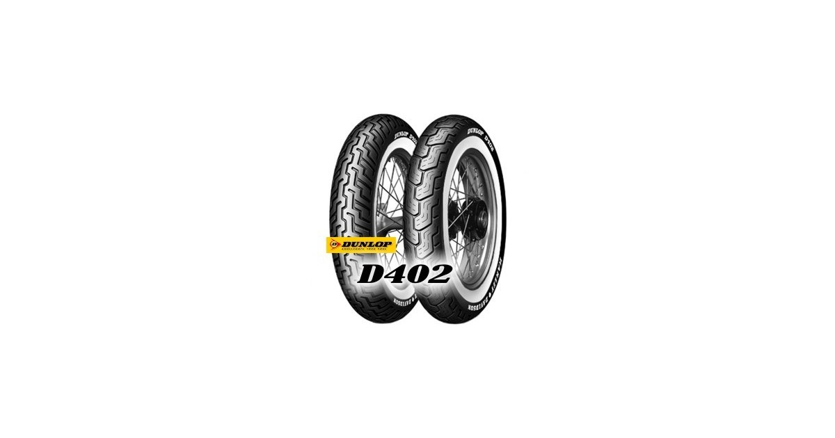 Pneu moto,  Dunlop D402 FRONT  MWW medium white wall H/D MH90-21  54H (80/90-21)