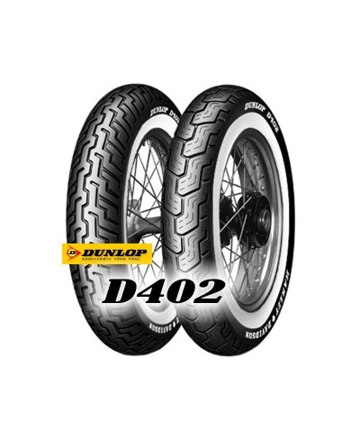 Pneu moto,  Dunlop D402 FRONT  MWW medium white wall H/D MH90-21  54H (80/90-21)