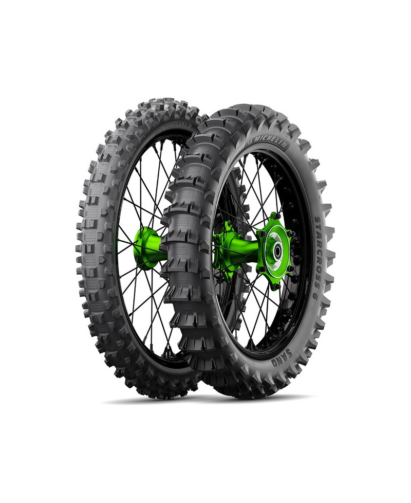 Pneu moto,  Michelin STARCROSS 6 MEDIUM/SOFT M+S REAR 120/90-18  65M TT NHS