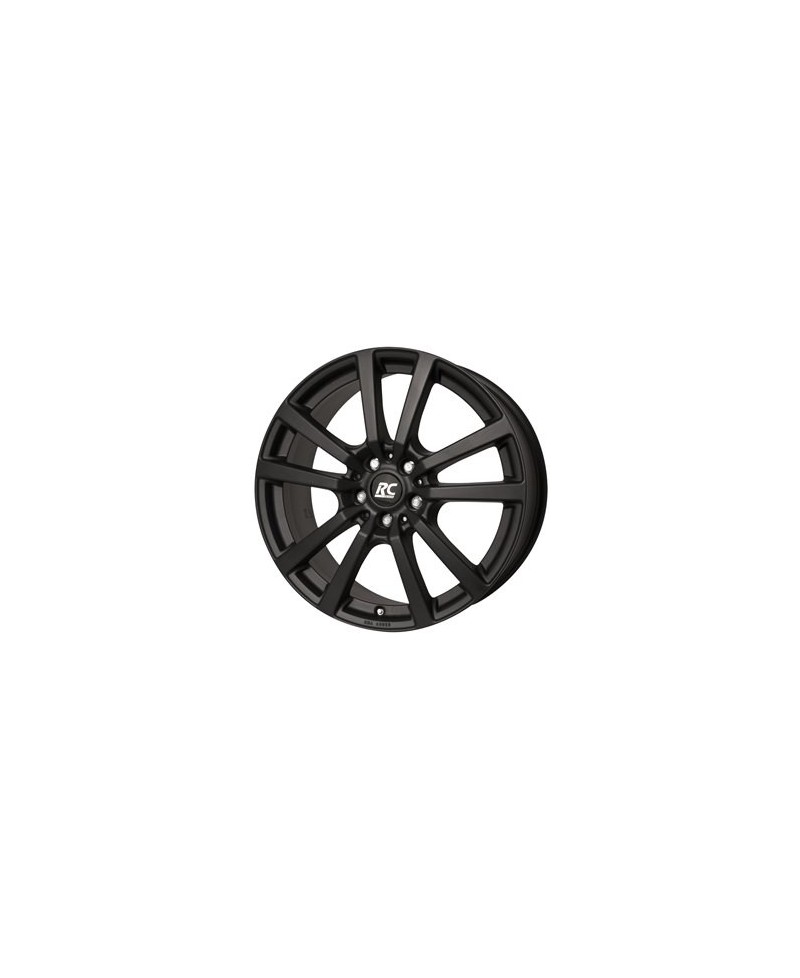 Jante ALU, RC-Design RC25T/SML/ET53 schwarz-matt lackiert, 7.50X18 5/120 ET53, Alésage 72.60