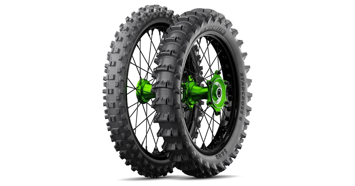Pneu moto,  Michelin STARCROSS 6 MUD Rear 100/90-19   57M TT  NHS