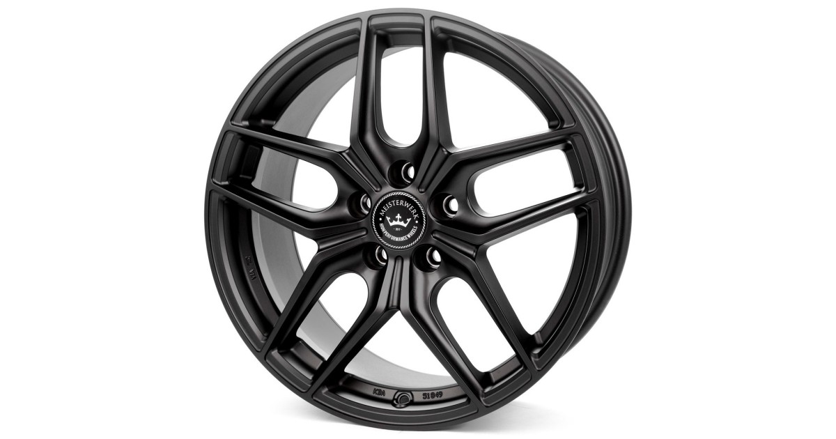 Jante Alu Meisterwerk MW02 MATT BLACK (MB) 9x21 5x112 ET42 , Alésage 66.6