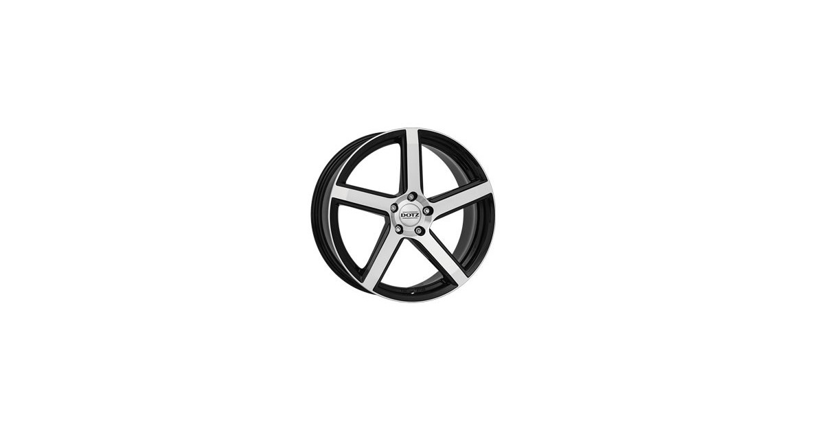Jante ALU, Dotz CP5DARK/BPF/41 Black/polished front, 7X16 4/108 ET41, Alésage 57.10