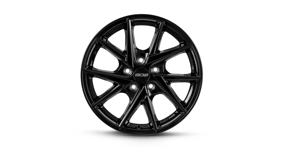 Jante Alu OXXO CROW BLACK (OX25) 7x17 5x100 ET45 , Alésage 63.4