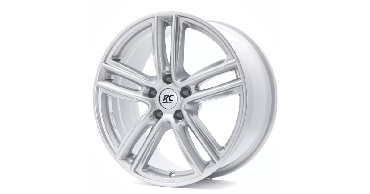 Jante Alu RC Design RC27 argent cristal  6,5x16 5x100 ET40  , Alésage 57.1