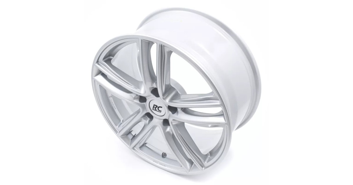 Jante Alu RC Design RC27 argent cristal  6,5x16 5x100 ET40  , Alésage 57.1