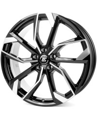 Jante Alu RC Design RC34 NOIR POLI  6,5x17 4x100 ET43  , Alésage 54.1