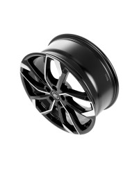 Jante Alu RC Design RC34 NOIR POLI  6,5x17 4x100 ET43  , Alésage 54.1