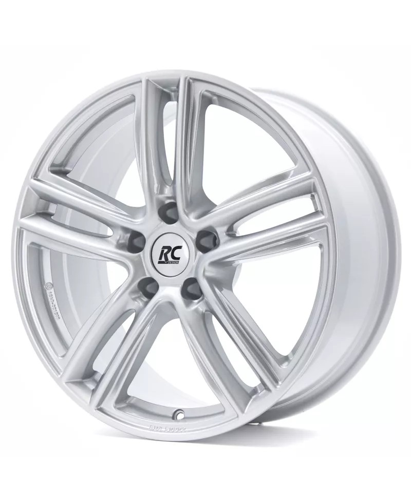 Jante Alu RC Design RC27 CRYSTAL SILVER 6,5x17 5x112 ET40 , Alésage 57.1