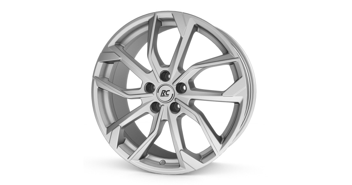 Jante Alu RC Design RC34 CRYSTAL SILVER 6,5x17 5x120 ET60  , Alésage 65.1