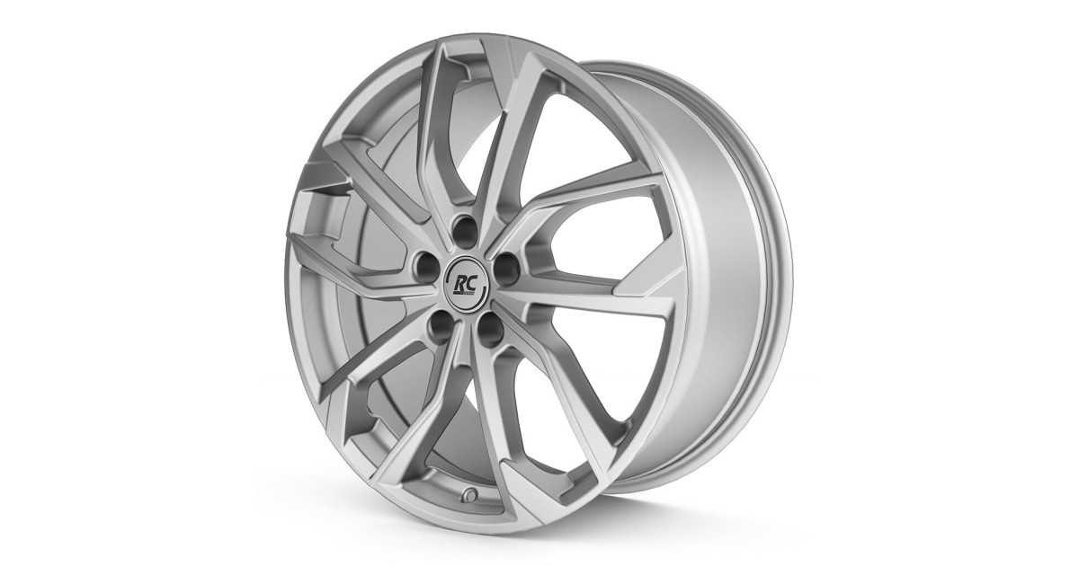 Jante Alu RC Design RC34 CRYSTAL SILVER 6,5x17 5x120 ET60  , Alésage 65.1