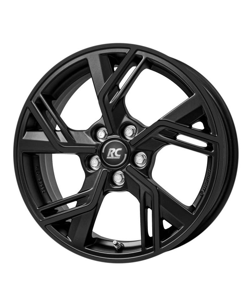 Jante Alu RC Design TDG4 SATIN BLACK MATT (SBM)  6x16 5x100 ET50 , Alésage 54.1