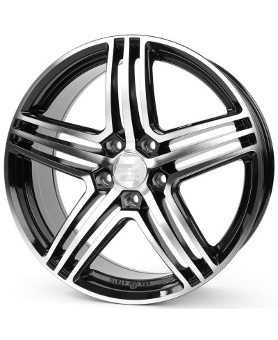 Jante ALU, Wheelworld - 2DRV WH12 Noir Face Polie , 7.5X17 5/112 ET35, Alésage 66.6