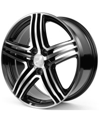 Jante ALU, Wheelworld - 2DRV WH12 Noir Face Polie , 7.5X17 5/112 ET35, Alésage 66.6