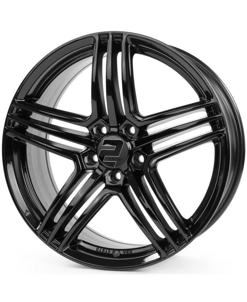 Jante ALU, Wheelworld - 2DRV WH12 Noir Laqué , 7.5X17 5/100 ET35, Alésage 63.4