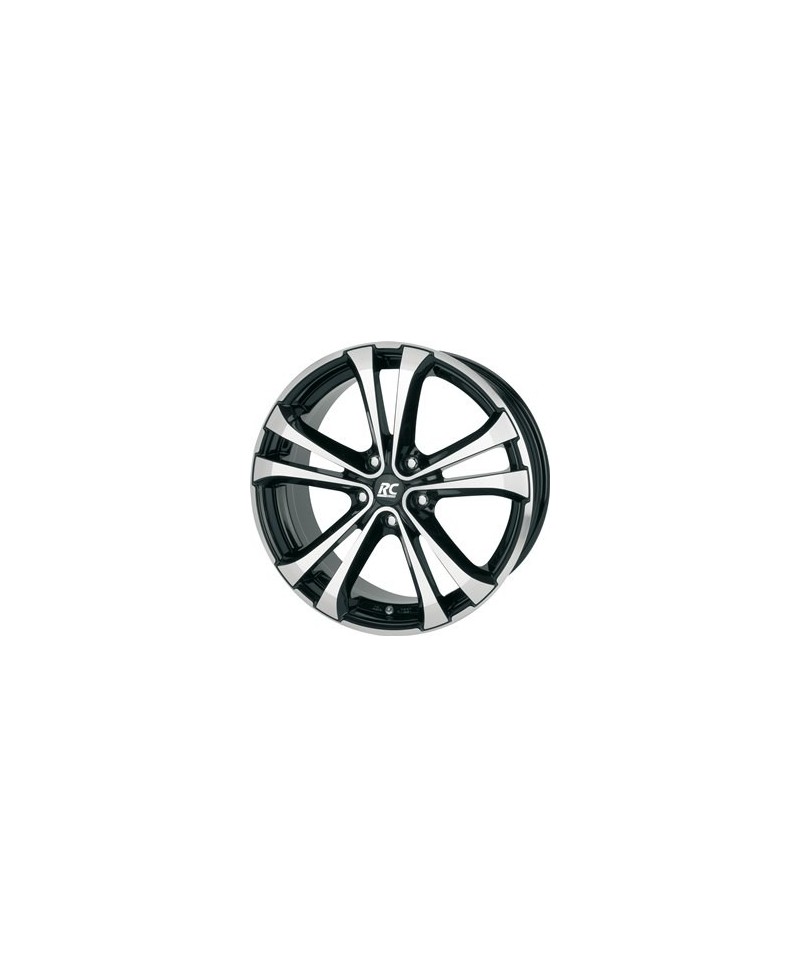 Jante ALU, RC-Design RC17/SFP/ET35 schwarz front-poliert, 7X16 5/110 ET35, Alésage 65.10