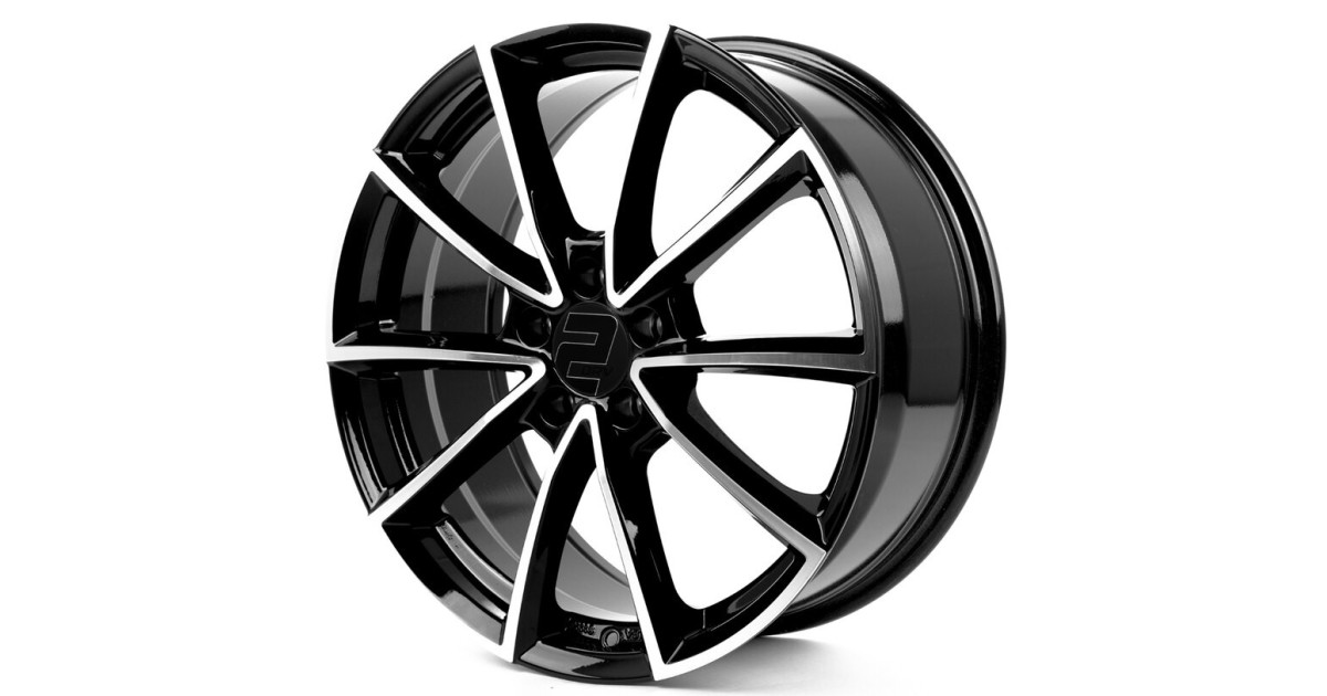 Jante ALU, Wheelworld - 2DRV WH28 SP+  Noir Face Polie , 8X18 5/112 ET45, Alésage 66.6