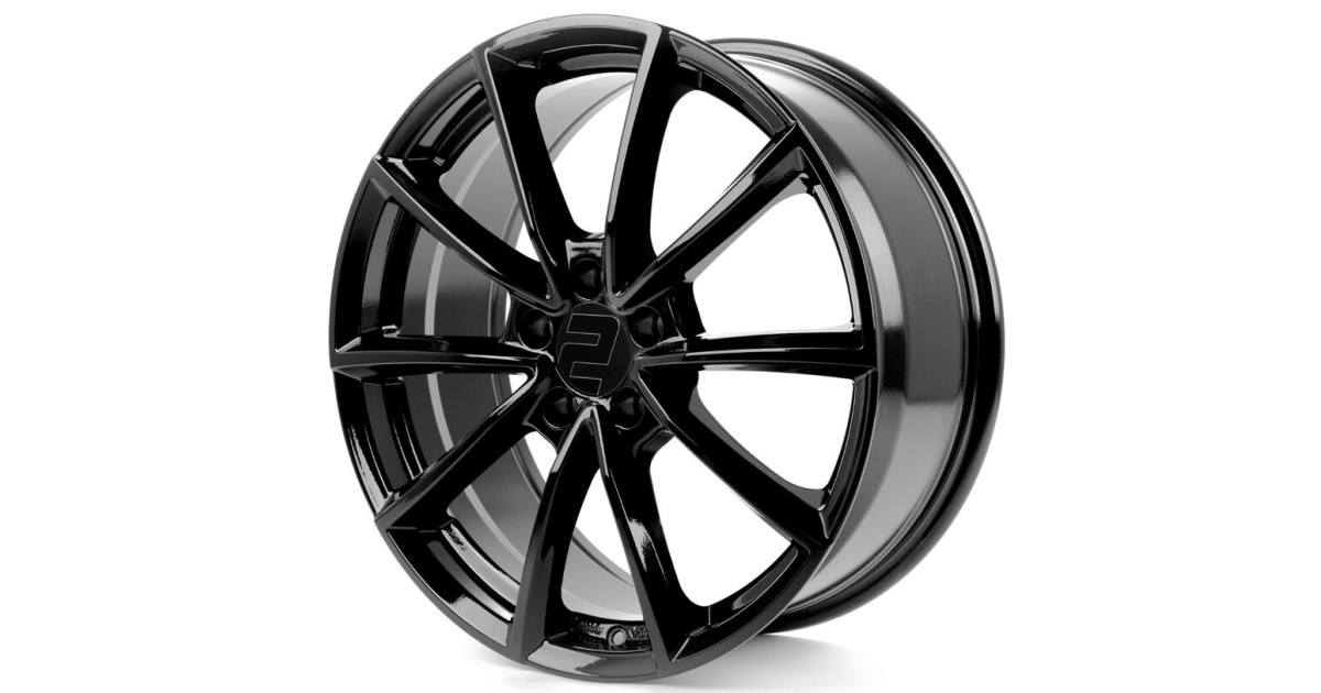 Jante ALU, Wheelworld - 2DRV WH28 SW+ Noir Brillant Laqué, 8X18 5/112 ET35, Alésage 66.6