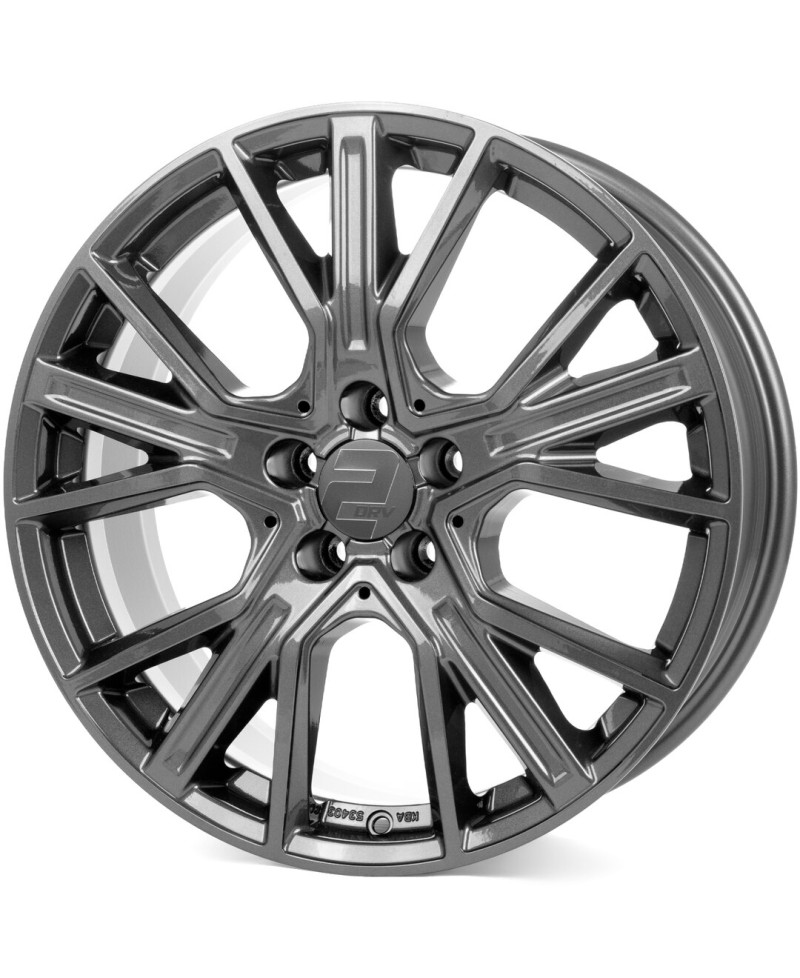 Jante ALU, Wheelworld - 2DRV WH34 DGM+ Dark Gunmetal (Anthracite foncé)  , 9X20 5/120 ET45, Alésage 65.1