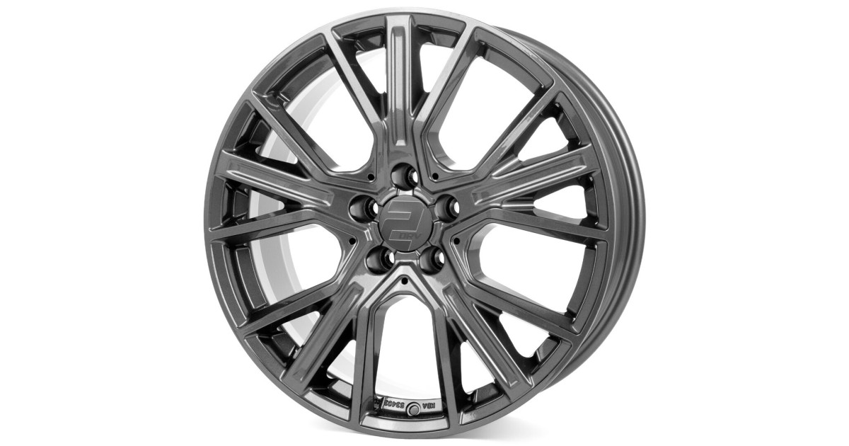 Jante ALU, Wheelworld - 2DRV WH34 DGM+ Dark Gunmetal (Anthracite foncé), 8X19 5/112 ET40, Alésage 66.6