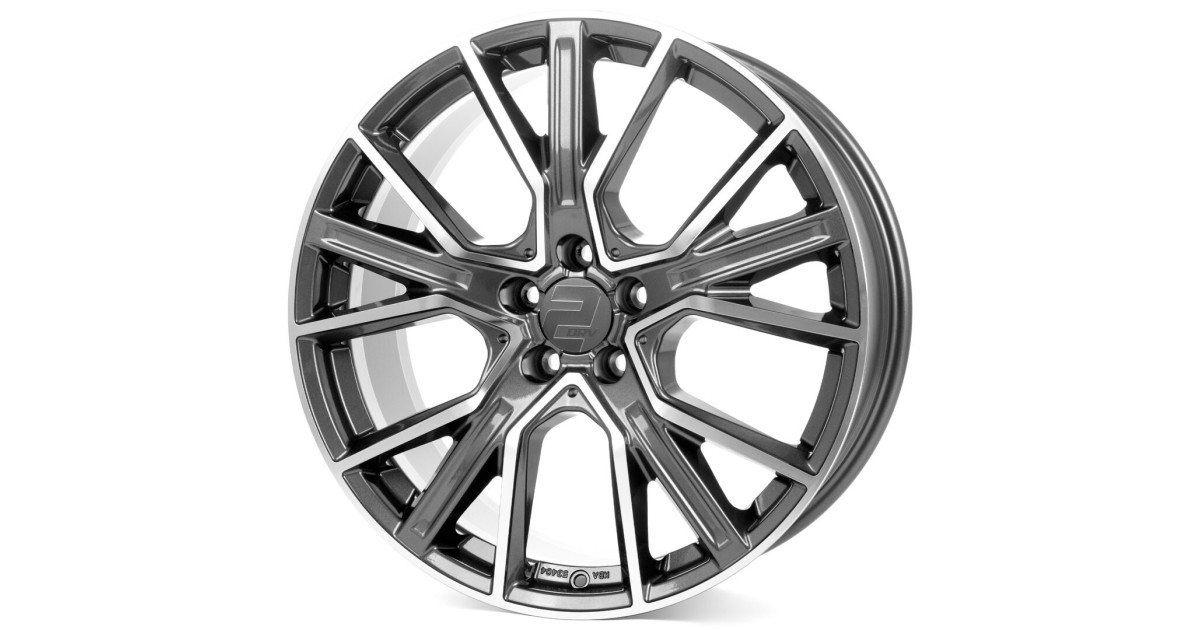 Jante ALU, Wheelworld - 2DRV (Anthracite foncé Face polie), 9X21 5/112 ET22, Alésage 66.6