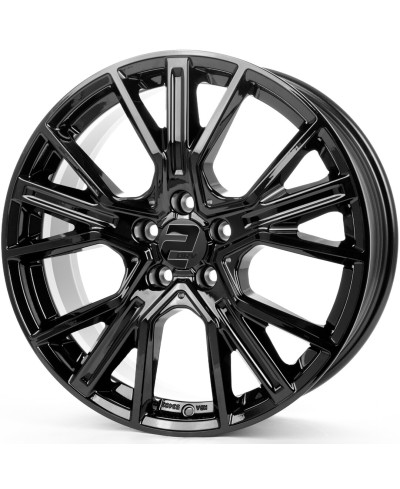 Jante ALU, Wheelworld - 2DRV WH34 SW+ ,Noir brillant laqué, 7.5X17 5/112 ET35, Alésage 66.6