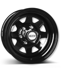 Jante Acier Dotz DAKAR Black, 7X16 6/139.7 ET33, Alésage 100.1