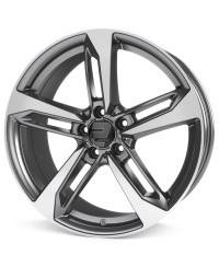 Jante ALU, Wheelworld - 2DRV WH36 DGMP+ Dark Gunmetal (Anthracite foncé laqué,Face polie), 8.5X19 5/112 ET40, Alésage 66.6