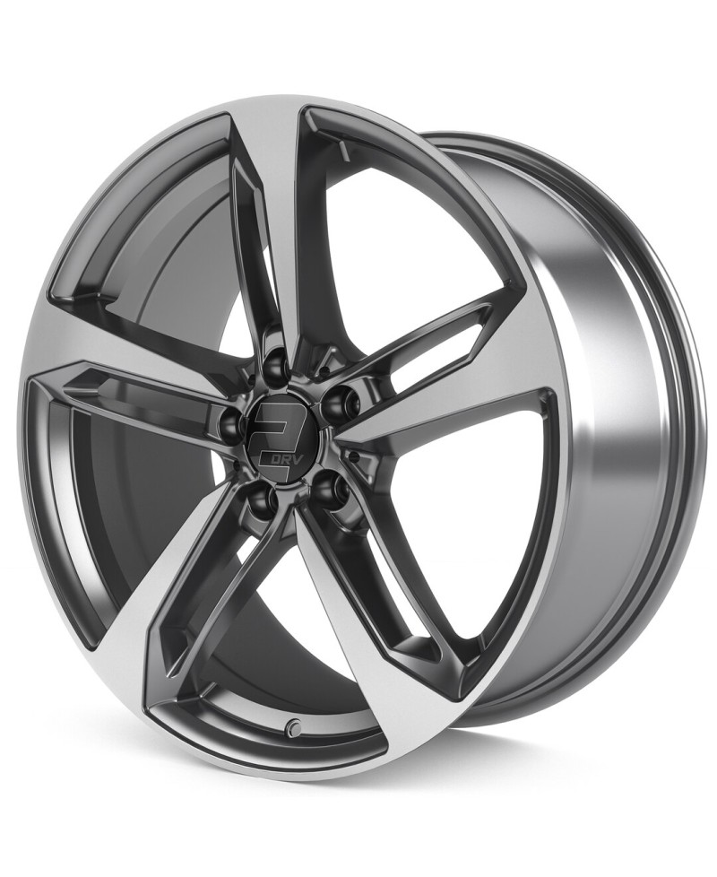 Jante ALU, Wheelworld - 2DRV WH36 DGMP+ Dark Gunmetal (Anthracite foncé laqué,Face polie), 8X18 5/112 ET48, Alésage 66.6