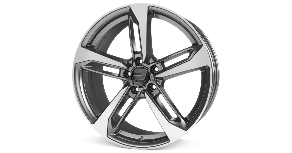 Jante ALU, Wheelworld - 2DRV WH36 DGMP+ Dark Gunmetal (Anthracite foncé laqué,Face polie), 8X18 5/112 ET48, Alésage 66.6