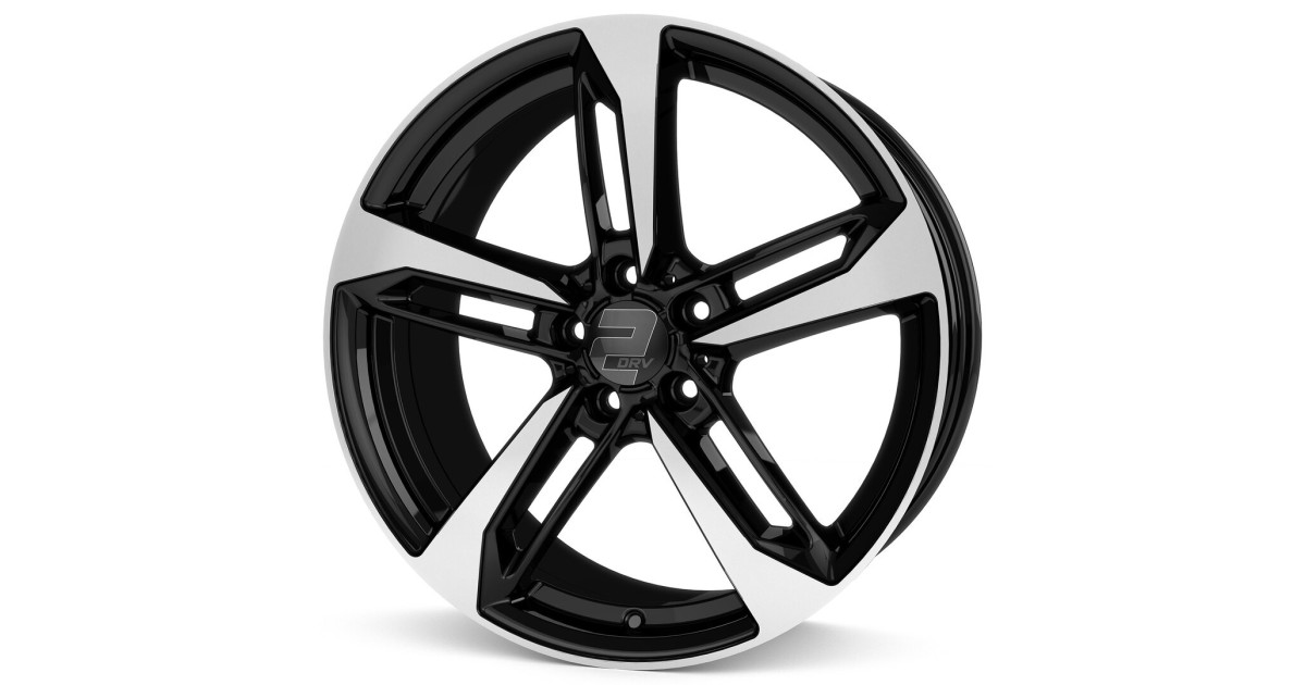 Jante ALU, Wheelworld - 2DRV WH36 SP+ Noir brillant / Face polie, 8X18 5/112 ET30, Alésage 66.6