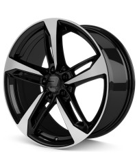 Jante ALU, Wheelworld - 2DRV WH36 SP+ Noir brillant / Face polie, 8X18 5/112 ET30, Alésage 66.6