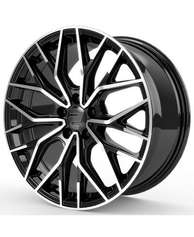 Jante ALU, Wheelworld - 2DRV WH37 SP+  Noir / Face polie, 8.5X19 5/114.3 ET46, Alésage 72.6