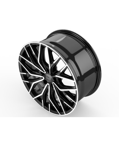 Jante ALU, Wheelworld - 2DRV WH37 SP+  Noir / Face polie, 8.5X19 5/114.3 ET46, Alésage 72.6