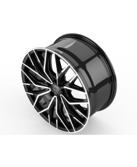 Jante ALU, Wheelworld - 2DRV WH37 SP+  Noir / Face polie, 8.5X19 5/114.3 ET46, Alésage 72.6