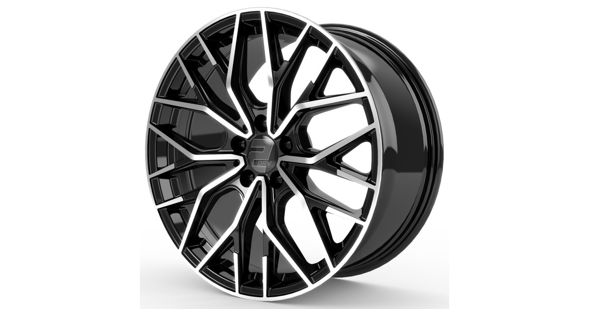 Jante ALU, Wheelworld - 2DRV WH37 SP+  Noir / Face polie, 8X18 5/108 ET40, Alésage 72.6